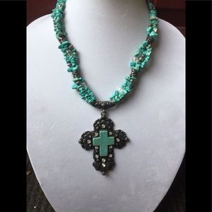 Beaded Cross Necklace